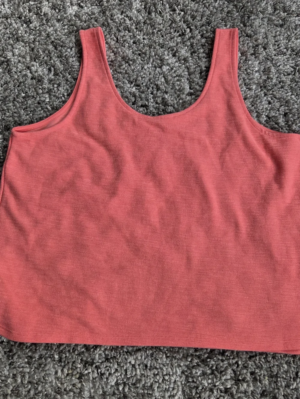 Old Navy Coral Knit Sleeveless Scoop Neck Tank Top Women Size L - Picture 2 of 4